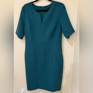 Banana Republic Teal | Dark green | Short Sleeve women’s Midi Dress